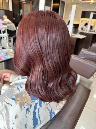 ミディアム カラー 🤎韓国ヘア ベージュ まゆか🤎のヘアスタイル