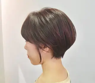 ショート カラー 韓国/レイヤーカット 顔周り/廣瀬達哉のヘアスタイル