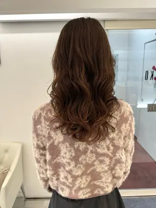 ロング パーマ デジタルパーマ 🌀ボブ　萩原　龍のヘアスタイル