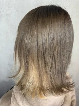 ミディアム 西村 雄二/エクステのヘアスタイル