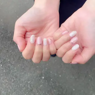 ミディアム カラー パーマ ヘアアレンジ メンズ キッズ ネイル マツエク・マツパ アイブロウ Salon Kのネイルデザイン