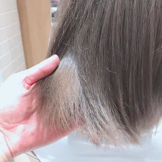 ミディアム カラー ボブ/ハイトーン 福生Radix 下田のヘアスタイル