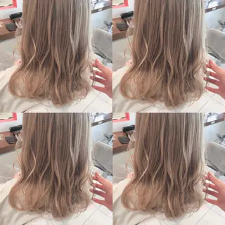 セミロング カラー ウルフカット ハッシュカット/七海のヘアスタイル