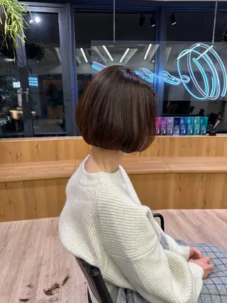 ショート 切りっぱなし/髪質 改善矯正/さやか🫧のヘアスタイル