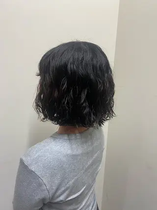 パーマ ミディアムレイヤー/ 艶カラーNorikaのヘアスタイル