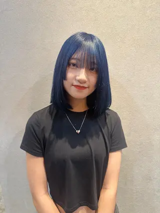 ミディアム カラー 矢澤涼夏 🎀ツヤ髪のヘアスタイル