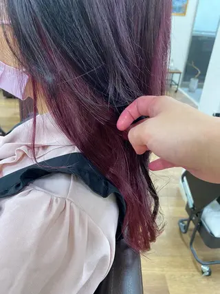 ロング カラー 森田 滉平のヘアスタイル