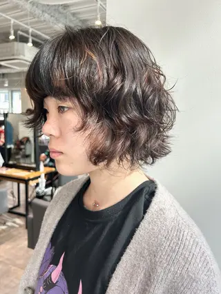 ショート パーマ hinano ヒナノのヘアスタイル