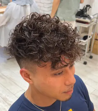 ショート パーマ メンズ 💈men's💈 satoru中目黒のヘアスタイル