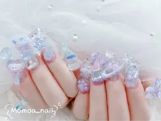 ネイル MoMoA Nail ネイル長さ出し専門店のネイルデザイン