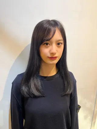 セミロング カラー sora / 渋谷 / ハイトーンのヘアスタイル