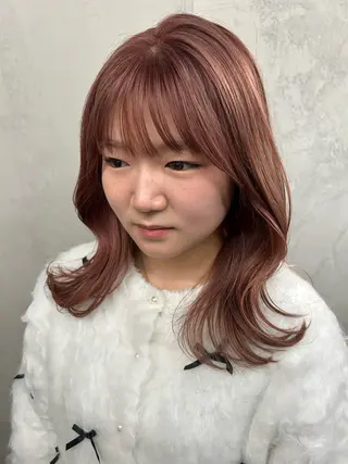 ミディアム カラー Haru/THREE …by velvetのヘアスタイル