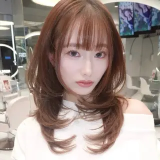 セミロング 上村 光希のヘアスタイル