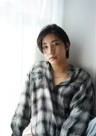 ミディアム メンズ 王道センターパート /GOUのヘアスタイル