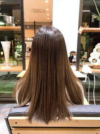 ロング カラー 天野 開のヘアスタイル