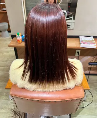 ミディアム カラー 石江 奈琉のヘアスタイル