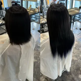 ロング カラー ヘアアレンジ 🎀ブリーチ×艶髪 🎀 ♡さや♡のヘアスタイル