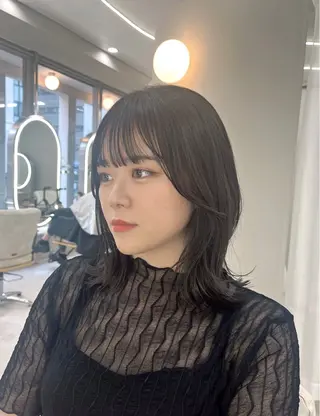 ミディアム くびれボブ🎀 くびれミディアム🎀のヘアスタイル