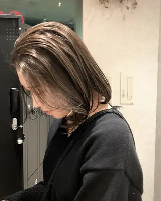 ショート カラー 砂川朱音⌇鶴見区横堤 ⌇抜け感ヘア⌇韓国風のヘアスタイル