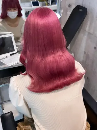 ロング カラー パーマ ヘアアレンジ メンズ キッズ ネイル マツエク・マツパ アイブロウ 🎀韓国レイヤー YURINA🎀のヘアスタイル