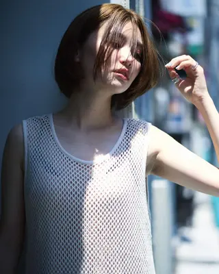 セミロング 🥛洒落髪小顔cut なら龍崎🥛のヘアスタイル