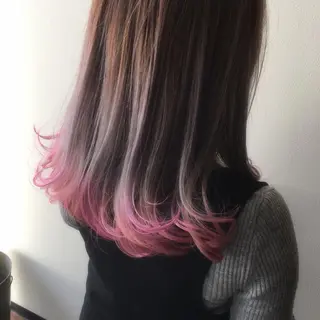 セミロング カラー ヘアアレンジ 江藤 星史のヘアスタイル