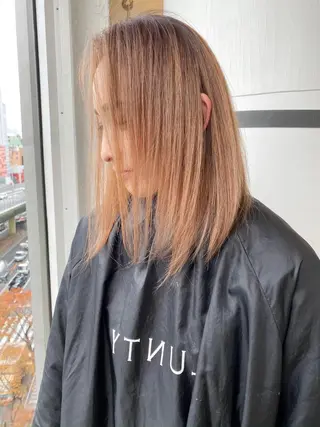 セミロング カラー welring hair salonのヘアスタイル