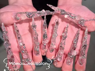 ネイル MoMoA Nail ネイル長さ出し専門店のネイルデザイン