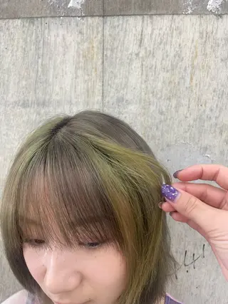 カラー ショート/パーマ /muku サリのヘアスタイル