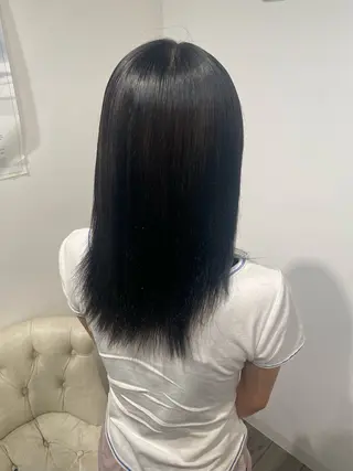 セミロング カラー 艶髪透明感カラー🩶 Miriのヘアスタイル