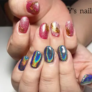 ネイル 手書きが得意🖌️ Y’s  nailのネイルデザイン