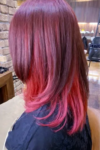 セミロング カラー Hair design DOLCE所属・DOLCE尾亦 花織のヘアスタイル