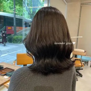 カラー ヘアアレンジ 𝙢𝙞𝙮𝙪🎀 girly hairのヘアスタイル