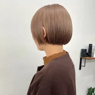 ショート カラー 初めてのショート お任せください✂️のヘアスタイル