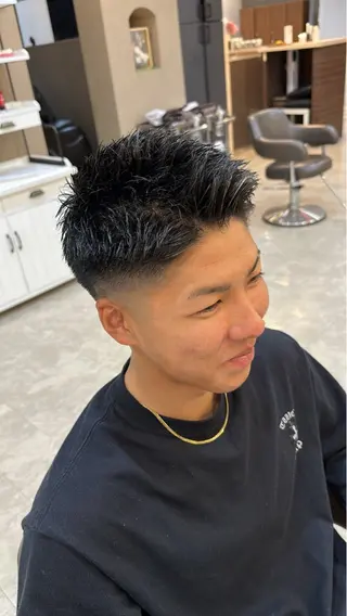 ショート メンズ 小川 音哉「fluer」のヘアスタイル