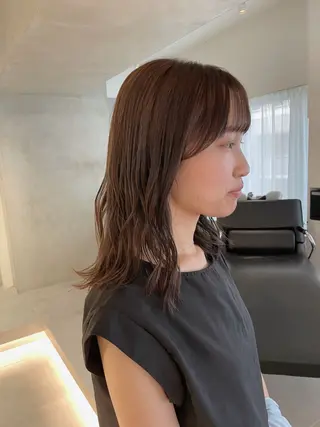 ミディアム カラー 🪞透け感&韓国ヘア 🪞honokaのヘアスタイル