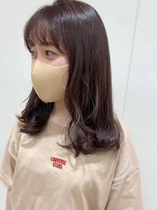 ミディアム カラー ayaka #パーマ#アレンジのヘアスタイル