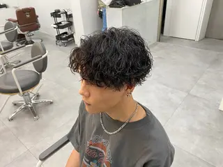 パーマ メンズ メンズパーマ外屋敷 航のヘアスタイル