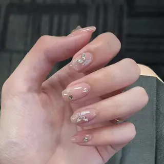 ネイル By moonネイル 🌷ワンホン/韓国風のネイルデザイン