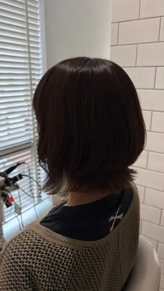 ロング カラー 似合わせ 顔周りYUUGAのヘアスタイル