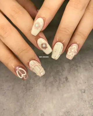 ネイル 3dパーツ/流行り 👧shushu❤️のネイルデザイン