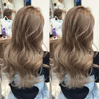 ロング バレイヤージュ ボブ🌈ナツヤのヘアスタイル