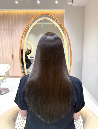 ロング 縮毛矯正/透明感/ 松葉 晃明のヘアスタイル