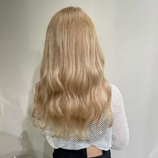 ロング カラー ムラ修正.ブリーチ エクステ🤍アミルのヘアスタイル