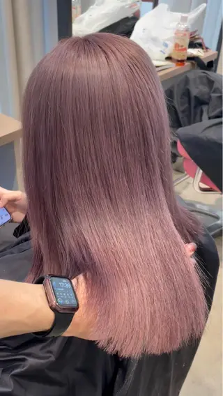 ロング カラー ヘアアレンジ メンズ 🧸ハイトーン🧸 ゆっきー🧸のヘアスタイル