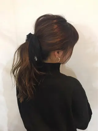 ロング カラー 狩野 羅夢のヘアスタイル