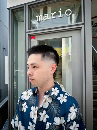 ショート メンズ 松岡 陸弥のヘアスタイル