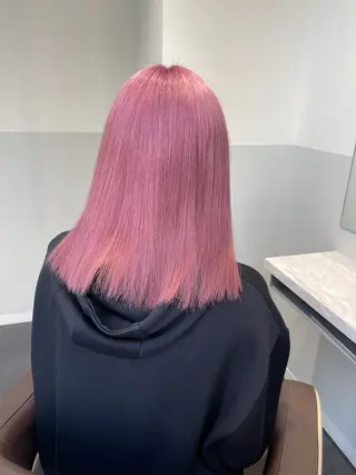 セミロング カラー 〻ツヤハイトーン🩰 🤍HARUCAのヘアスタイル