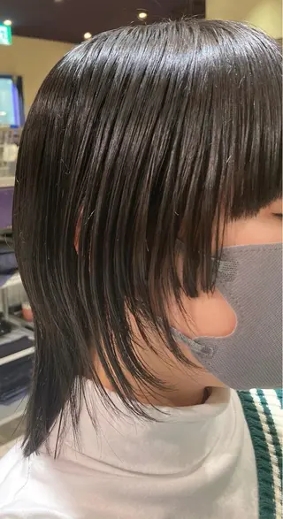 ミディアム スキバサミを使わない カット🌼唯🌼のヘアスタイル