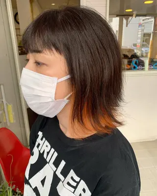 ミディアム カラー Sakairi Yunaのヘアスタイル
